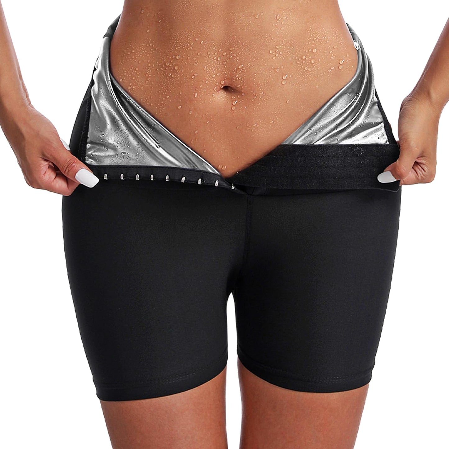 Vigorix Sauna Sweat Shaping Shorts,Womens sauna shortsThigh & Waist Trainer Shorts Sauna Sweat Shapewear Shorts